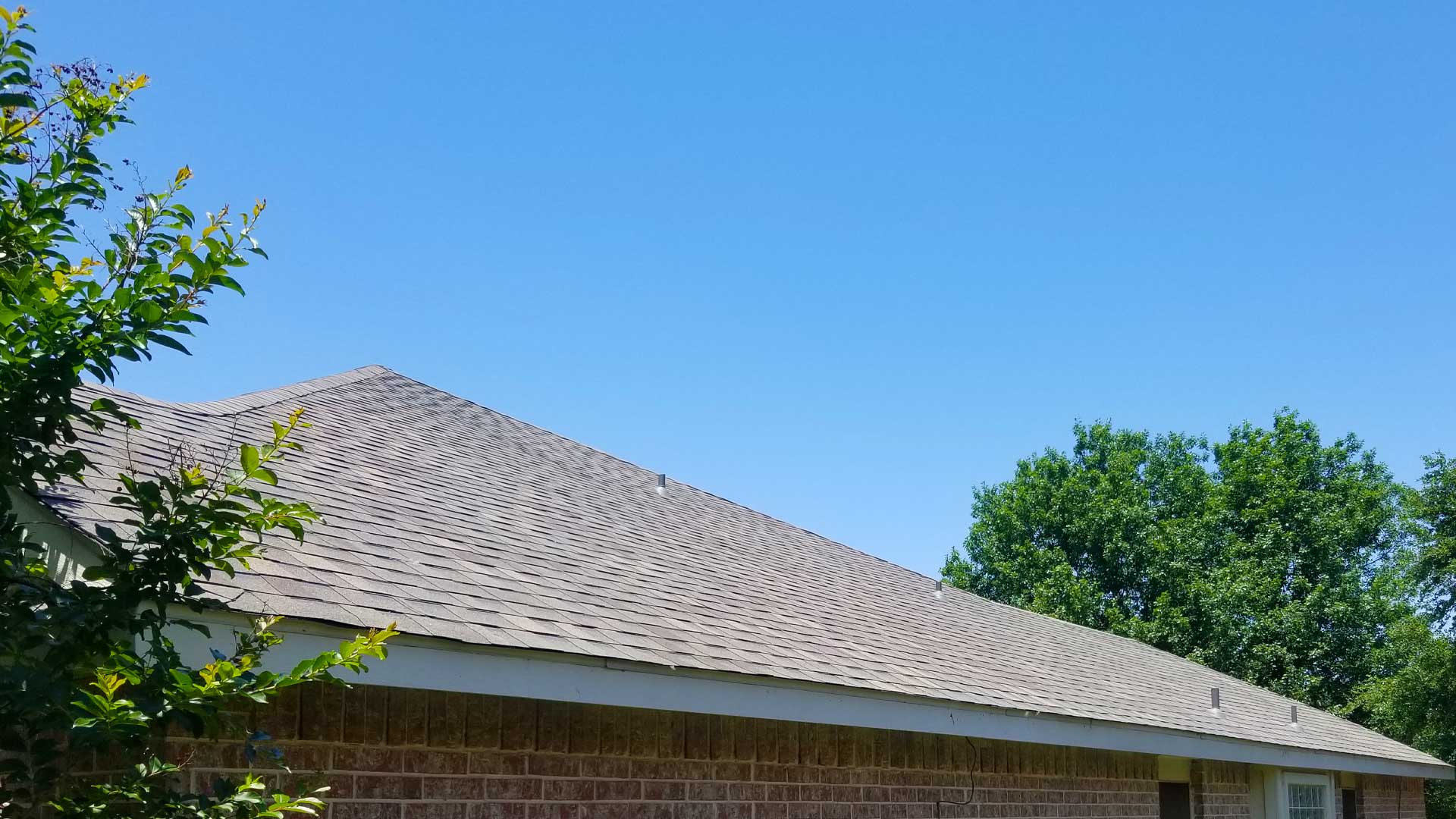 New roof from a hail damage roof repair in Fort Worth